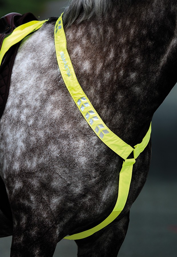 HyVIZ Reflective Flourescent Tail Guard Yellow Hi-Vis One Size Horse Pony